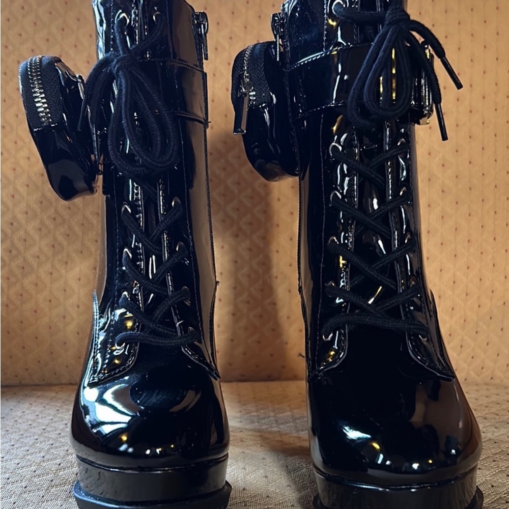 Patent Leather Boots